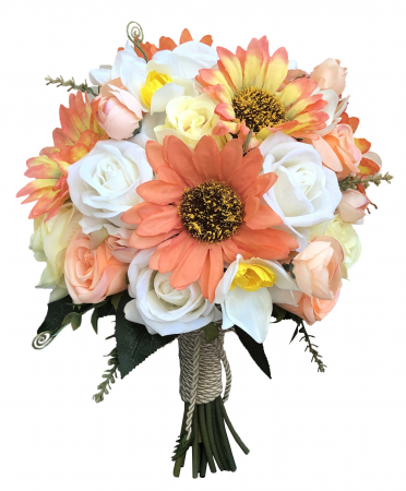 Buchete cu flori din foita de sapun - Buchet de Flori EVENTISSIMI - Crizanteme si Trandafiri, Multicolor, 35 de fire