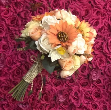 Buchet de Flori EVENTISSIMI - Crizanteme si Trandafiri, Multicolor, 35 de fire [1]