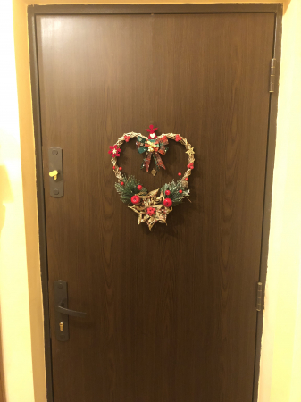 Coronita Craciun Eventissimi, 37 cm, Inima [1]