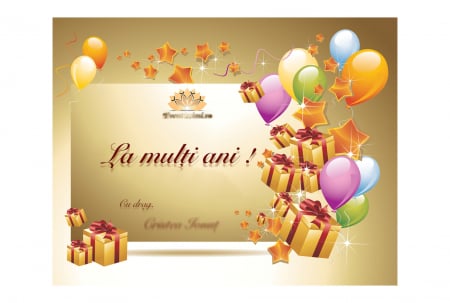 Felicitare Personalizata „La multi ani!” - EVENTISSIMI [0]