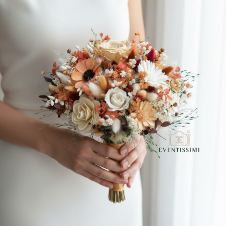 Set buchete, lumanari cu trandafiri criogenati si plante naturale uscate, lumanari tip fagure [2]