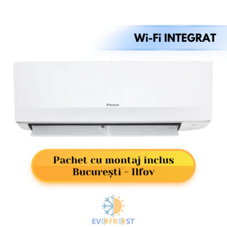 Aparat de aer conditionat Daikin Sensira Bluevolution FTXC50E-RXC50E, 18000 BTU, Inverter, WIFI integrat - 02437 - Pachet cu montaj inclus [1]