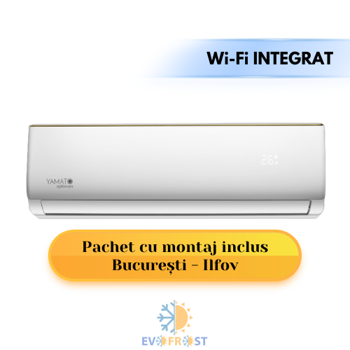 Aparat de aer conditionat Yamato Optimum YW12T2n, model 2025, 12000 BTU, Inverter, Wifi, Golden Fin - 02350 - Pachet cu montaj inclus [1]