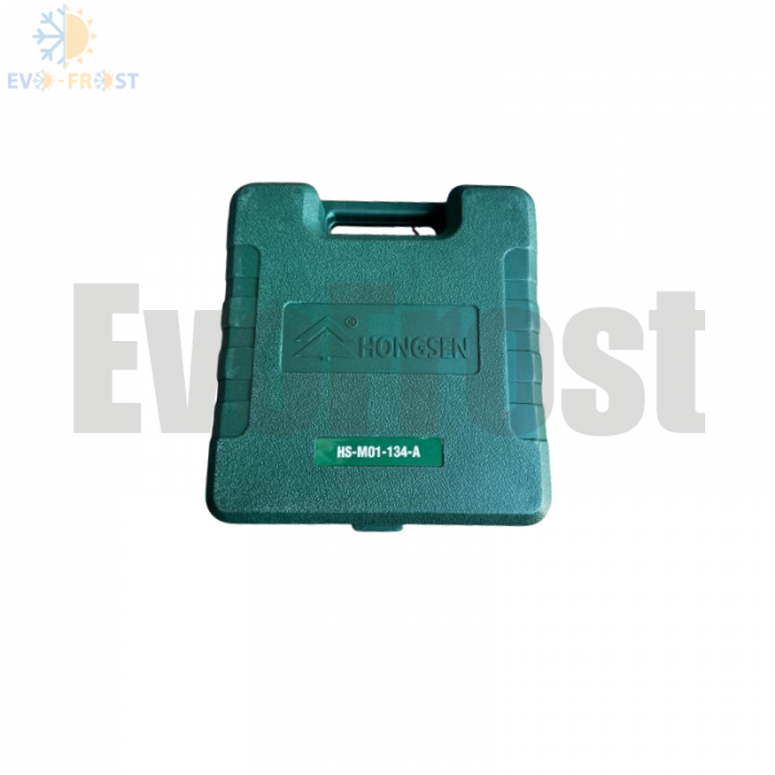 Set manometru si furtune, 3 bucati + set cuple inalta si joasa presiune HS-M01-134-A, R134a, R123yf, R22 - 01473 [2]