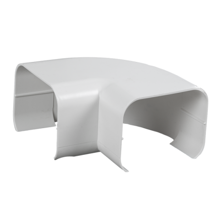 Elemente mascare traseu aer conditionat - Colțar PVC L pentru cabluri aer conditionat 75X60 Elmark  - 03245