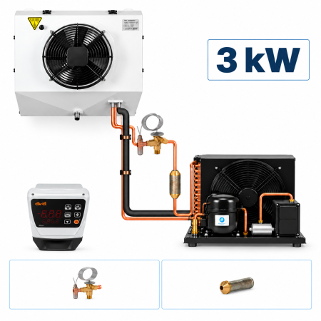 Instalatii frigorifice complete - Instalatie frigorifica completa 3 kW – refrigerare