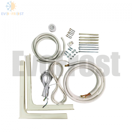 Kit complet montaj - Kit instalare aer condiționat 4m EvoFrost – 9000-12000 BTU/h, complet echipat