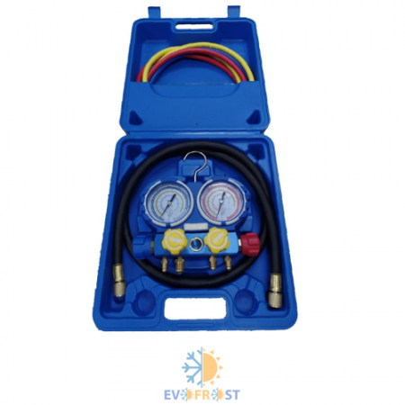 Manometre - Set baterii manometre anticoliziune VMG-4 R32 – Precizie profesională HVAC | EvoFrost