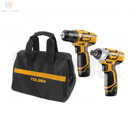 Accesorii si consumabile - Set masina de gaurit & bormasina impact Li-Ion 12V, cu geanta, FX Force Xpress, Tolsen 79038