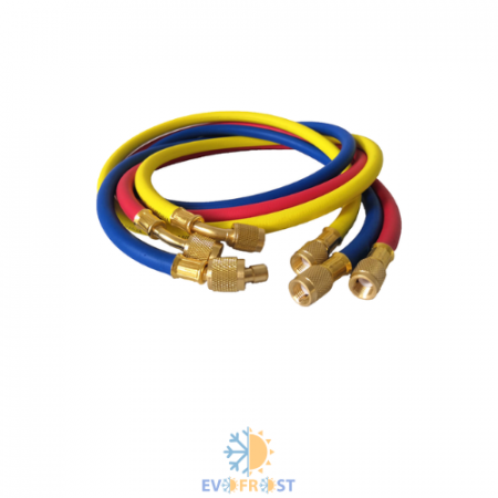 Furtune - Set furtunuri freon R134a 150 cm – 3 bucăți VRP-U-R-Y-B | EvoFrost