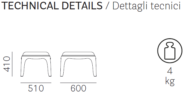 Dimensiuni Masuta joasa de cafea in stol baroc, din plastic PASHA 661