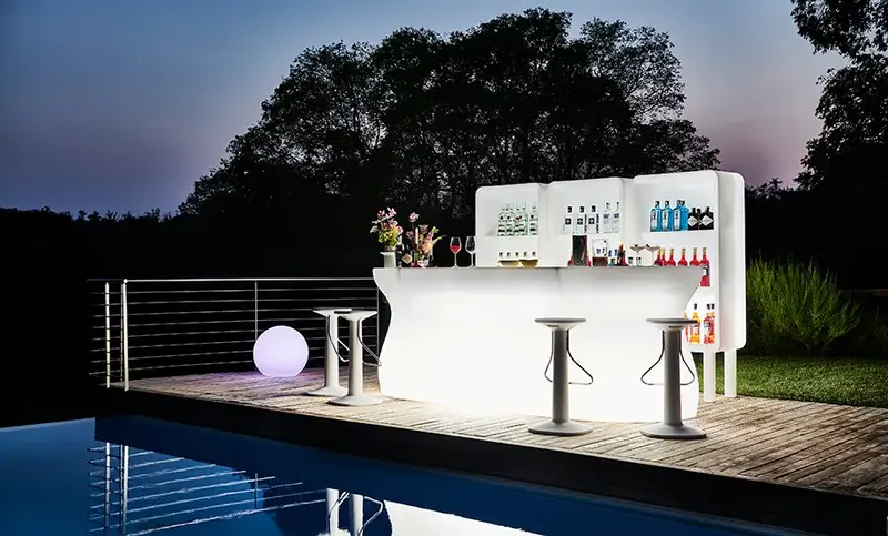 Mobilier luminos restaurant