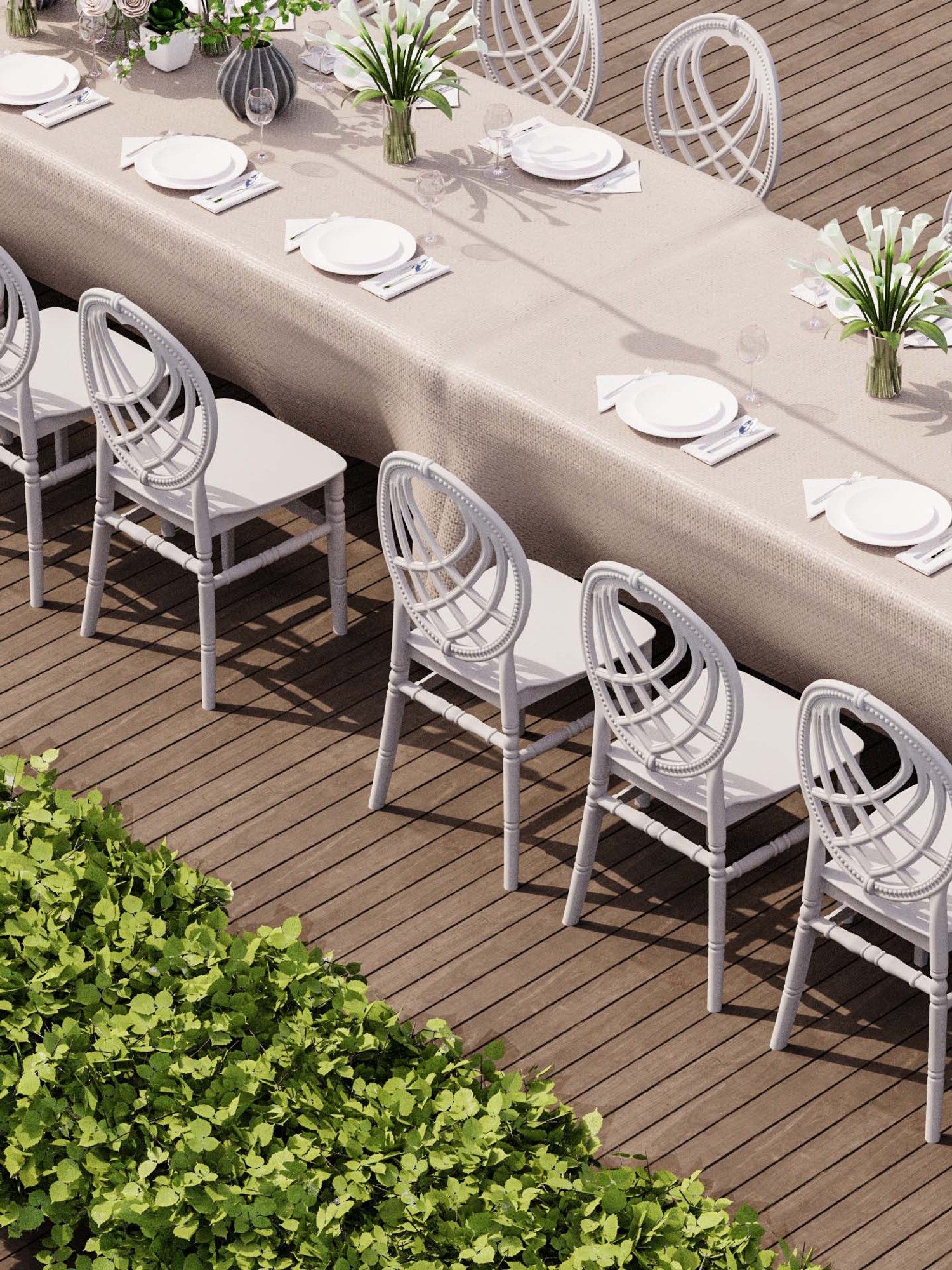 Scaun de nunta si evenimente rezistent la trafic intens - OXO [4]