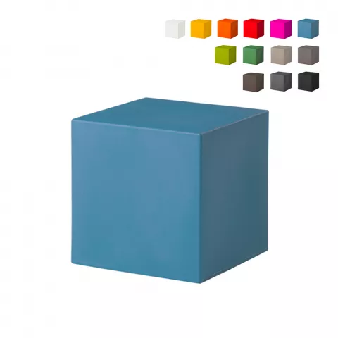 Taburete multicolor din plastic pentru terasa si HoReCa - CUBO POUF [1]