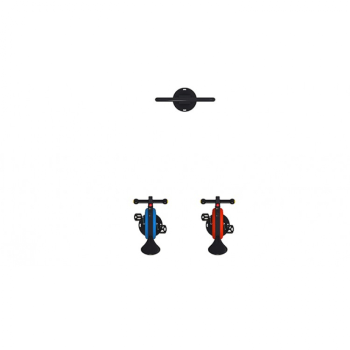 01IOE Interactive Echipament loc de joaca independent cu 2 Biciclete si Display activitati [2]