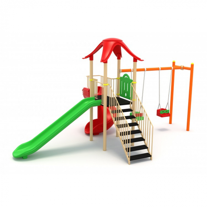 01OJ Oferta speciala 1 Echipament loc de joaca 1 Carusel 1 Figurina 1 Balansoar 2 Banci 2 Cosuri de gunoi [5]