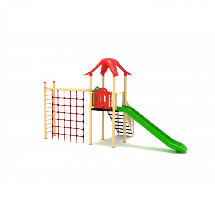 07M Clasic Echipament loc de joaca exterior parc din metal cu Scara Tobogan si Cataratoare [2]