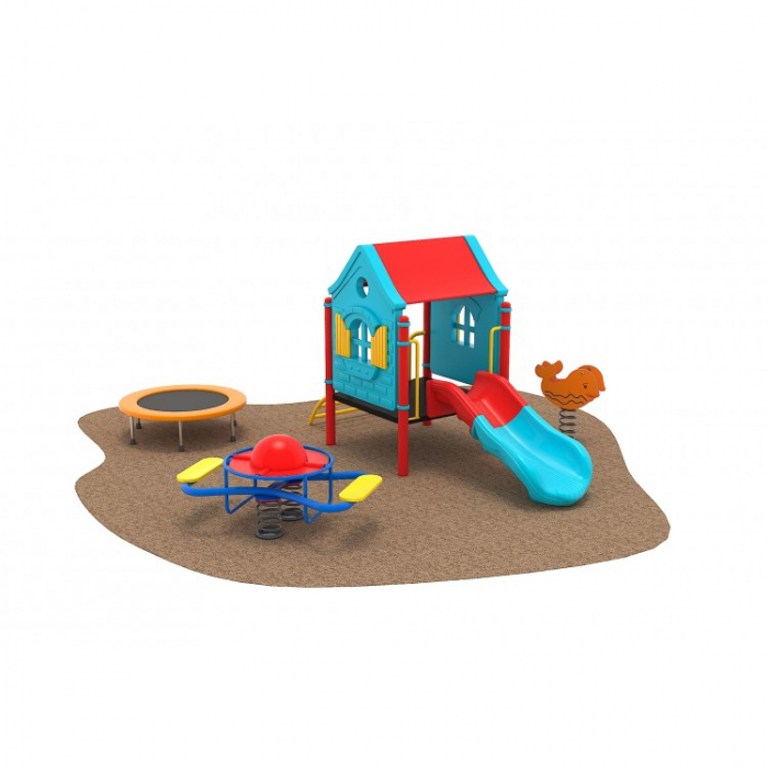08 Oferta speciala Echipamente loc de joaca Tobogan Cataratoare Figurina arc Balansoar arc si Tranbulina [2]