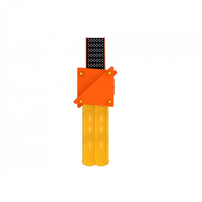 14M Clasic Echipament loc de joaca exterior parc din metal cu Scara si Tobogan Dublu [3]
