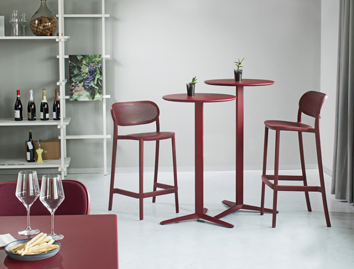 Scaun de bar din plastic si stivuibil pentru HoReCa - NUTA STOOL 78 [2]