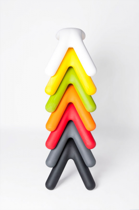 Bancheta din plastic multicolora in stil minimalist - ATLAS [4]