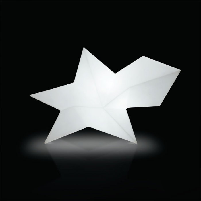 Bancheta din plastic, luminoasa in stil modern geometric - GLACE [2]