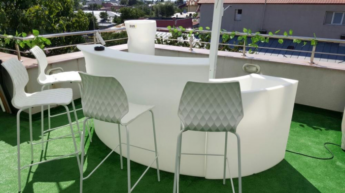 Bar modular curbat luminos pentru exterior BREAK BAR [11]