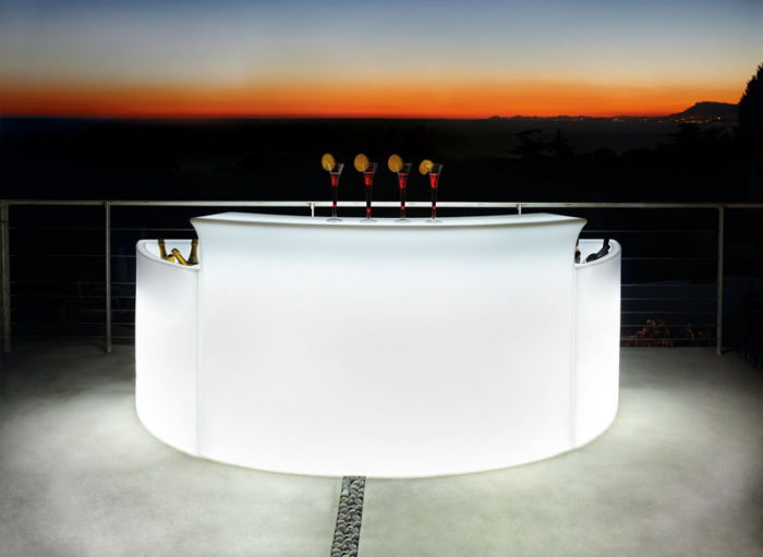 Bar modular curbat luminos pentru exterior BREAK BAR [7]