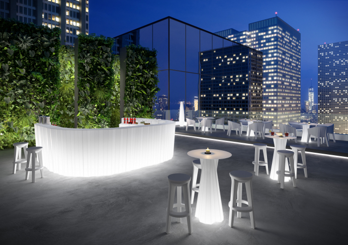 Bar modular luminos pentru exterior din polipropilena FROZEN [16]