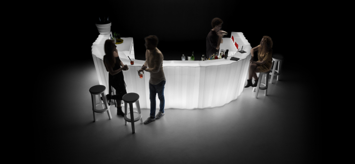 Bar modular luminos pentru exterior din polipropilena FROZEN [17]