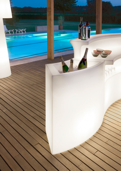 Frapiera modulara luminoasa pentru exterior din polietilena ICE BAR [5]