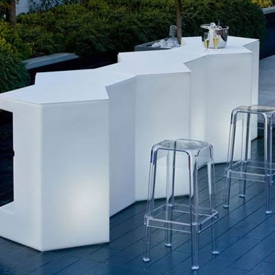 Bar modular luminos pentru exterior din polietilena ICEBERG [5]