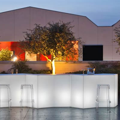 Bar modular luminos pentru exterior din polietilena ICEBERG [19]