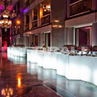 Bar modular luminos pentru exterior din polietilena ICEBERG [15]