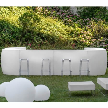 Statie cocktail modulara luminoasa pentru exterior IGLOO WORKSTATION [6]