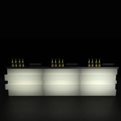 Bar modular luminos pentru exterior din polietilena TETRIS [14]