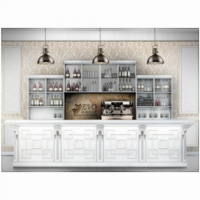 Bar clasic custom din MDF furniruit si lemn masiv la comanda GEOMY [3]