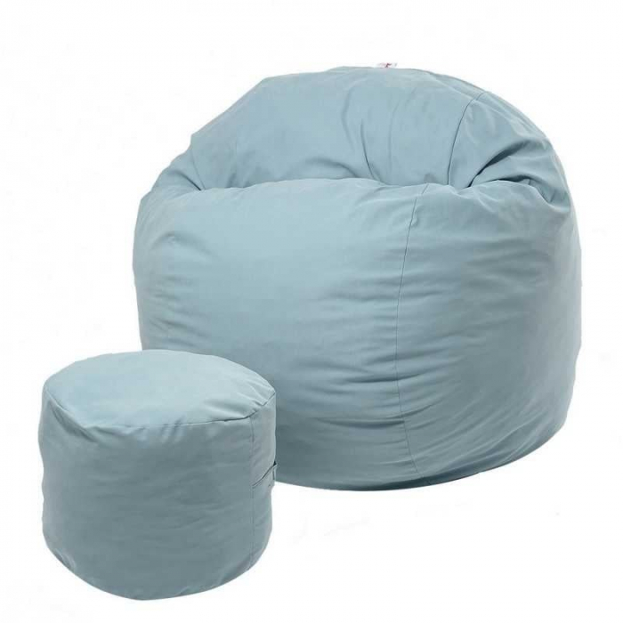 Bean bag multicolor pentru interior cu taburete inclus - SACCO CHAIR Lounge [1]