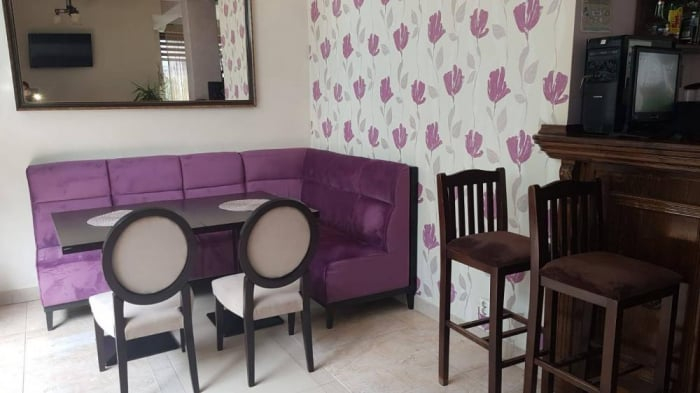 Canapea la comanda pentru restaurant / cafernea in stil Biofilic - JESSY [14]