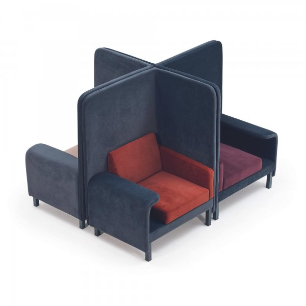 Canapea office cu spatar inalt fono absorbant - EMPERIA [5]