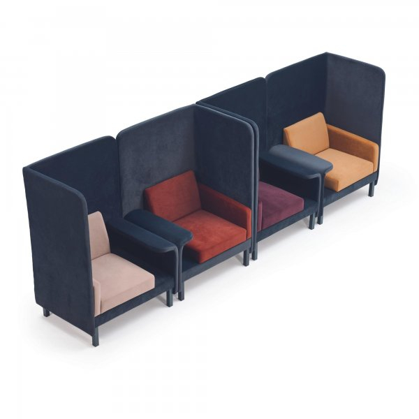 Canapea office cu spatar inalt fono absorbant - EMPERIA [6]