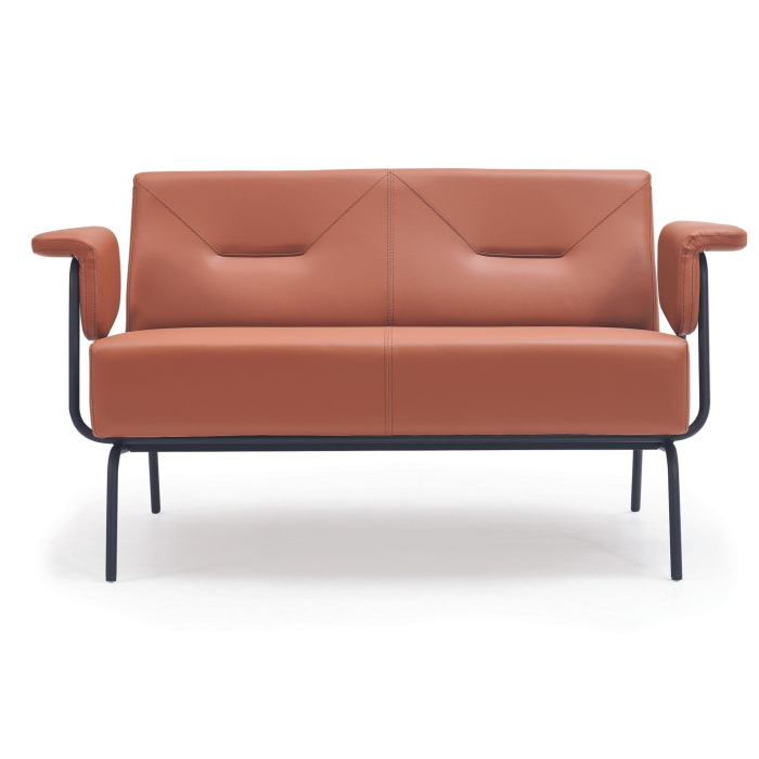 Canapea office in stil industrial cu picioare din metal - LENA [1]