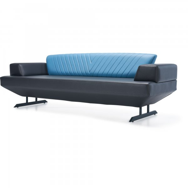 Canapea office in stil streamline cu 3 locuri - BUGATTI-V [1]