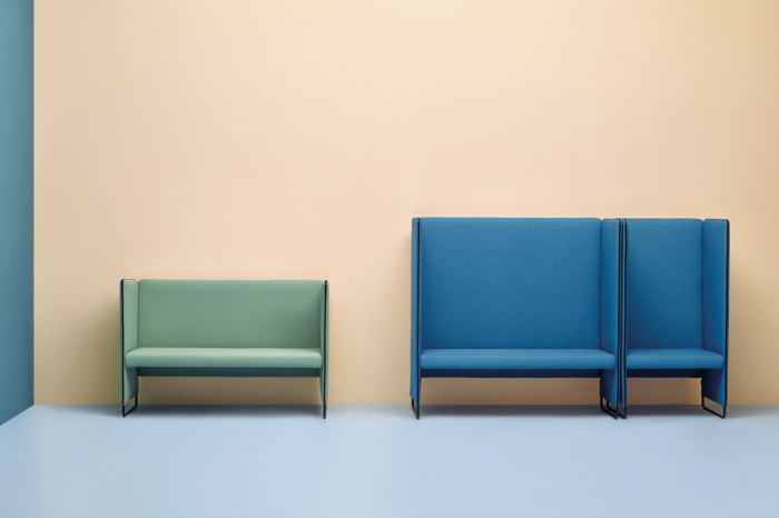 Canapea tapitata de 2 locuri cu spatar inalt si tratament acustic - ZIPPO 140 [4]