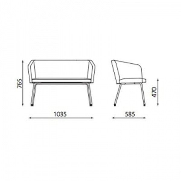 Canapele tapitate office HELLO! DUO 4L [3]
