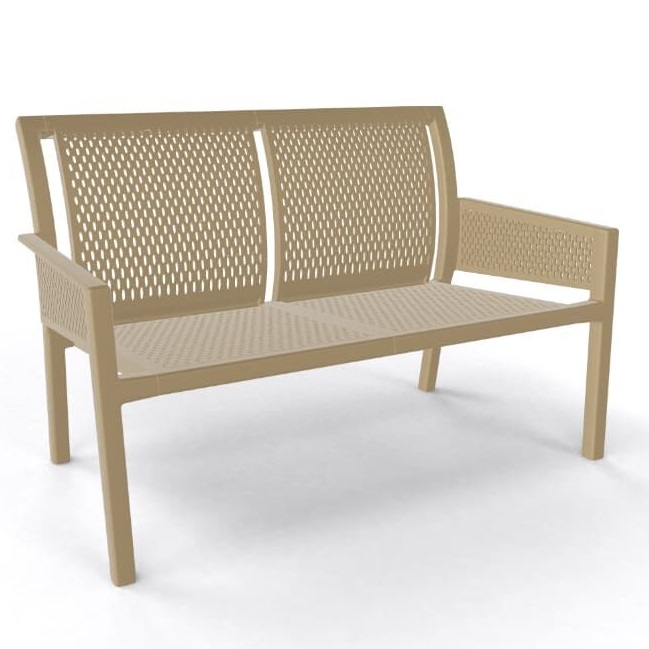 Canapea de 2 persoana din plastic pentru terasa / exterior - MINUSH SOFA [4]