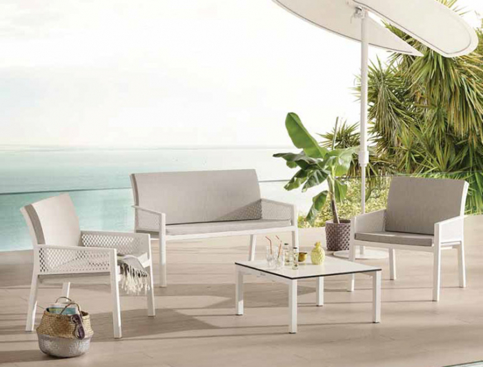 Canapea de 2 persoana din plastic pentru terasa / exterior - MINUSH SOFA [2]