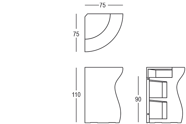 Colt bar modular pentru interior BARTOLOMEO [5]