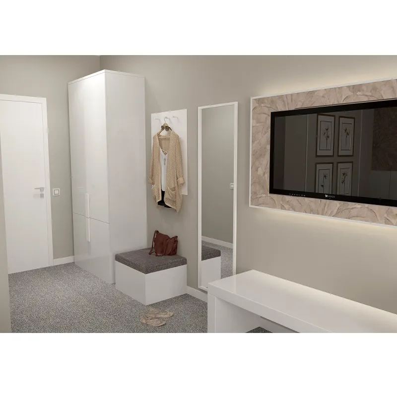 Cuier cu taburet realizat la comanda pentru camera hotel - 005 [3]