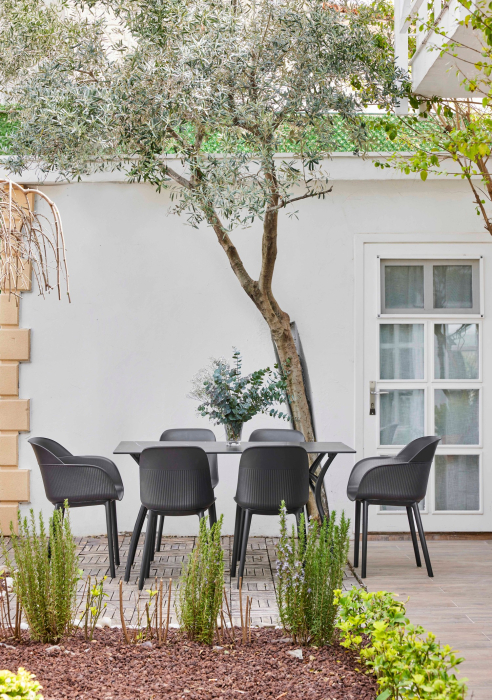 Demifotoliu din plastic pentru exterior - SHELL-P [6]